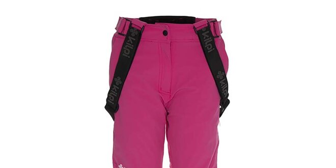 Dámské růžové lyžařské kalhoty se šlemi Kilpi