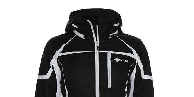 Dámská černá lyžařská bunda s bílými prvky Kilpi
