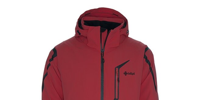 Pánská lyžařská bunda s kapucí Kilpi - červená