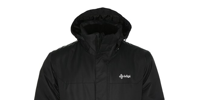Pánská černá lyžařská bunda s kapucí Kilpi