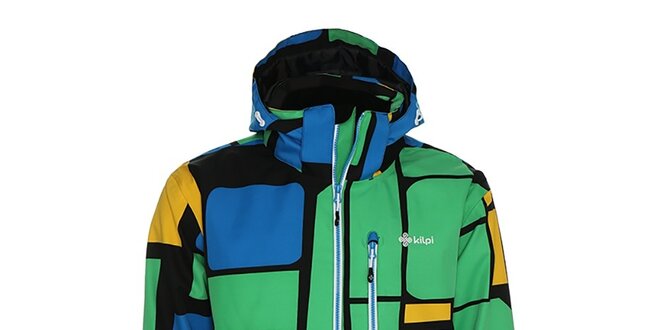 Pánská modro-zelená snowboardová bunda Kilpi
