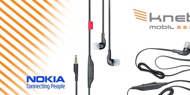 99 Kč za pouzkaz na designová stereofonní sluchátka Nokia WH-205.