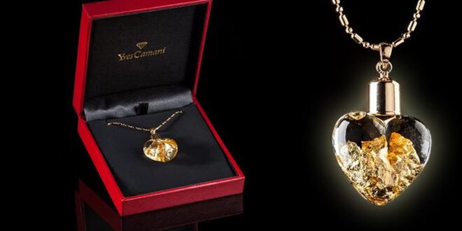 Luxusní náhrdelník plněný 24 karátovým zlatem