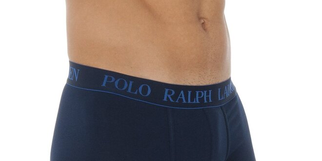 Pánské tmavě modré boxerky Polo Ralph Lauren s tmavě modrým lemem