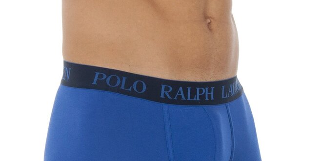 Pánské sytě modré boxerky Polo Ralph Lauren s tmavě modrým lemem