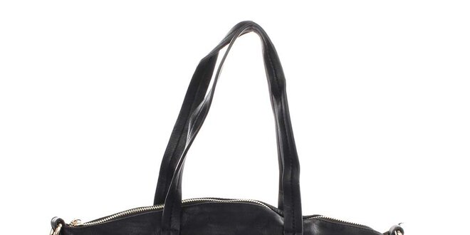Dámská černá kabelka s dekorativními cvočky Caro Paris
