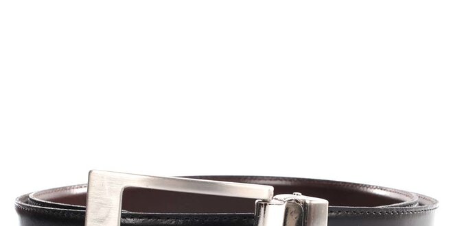 Pánský kožený oboustranný pásek v hnědo-černé barvě Calvin Klein