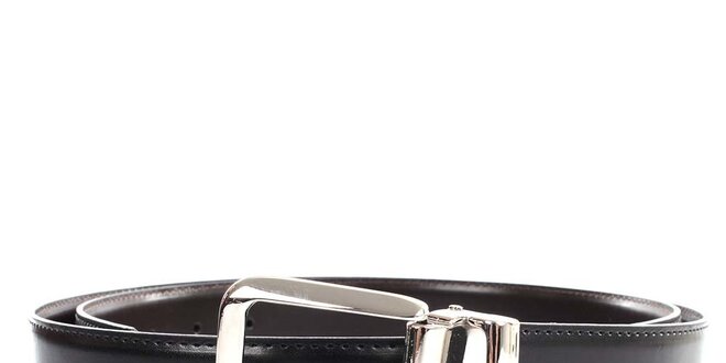 Pánský oboustranný kožený pásek Calvin Klein - hnědo-černý
