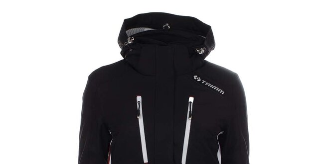 Dámská černá lyžařská bunda s kapucí Trimm