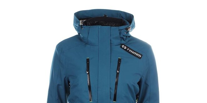 Dámská modrá lyžařská bunda s kapucí Trimm