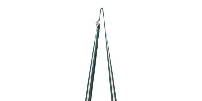 Dámská zeleno-krémová vzorovaná kabelka Tommy Hilfiger