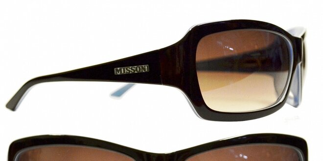 Dámské tmavě hnědé sluneční brýle Missoni