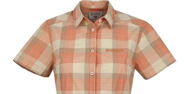 Dámská oranžová károvaná košile Bushman