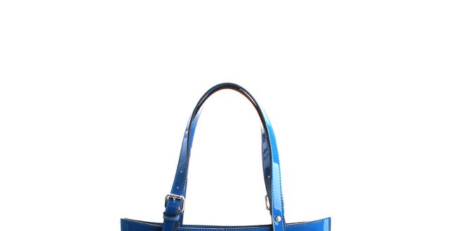 Dámská sytě modrá lakovaná kabelka Belle&Bloom