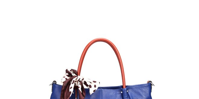 Dámská tmavě modrá kabelka Belle&Bloom s kontrastními uchy