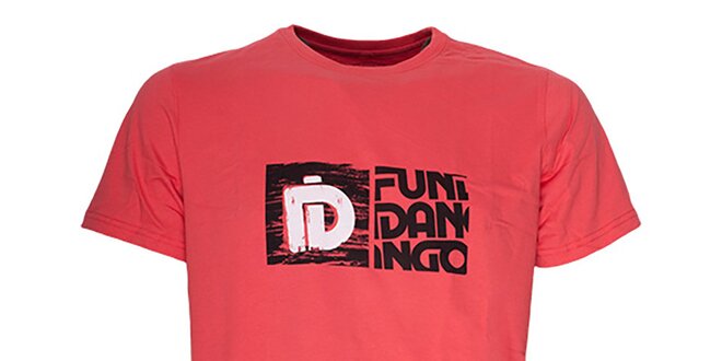 Pánské triko s potiskem Fundango - červenooranžové