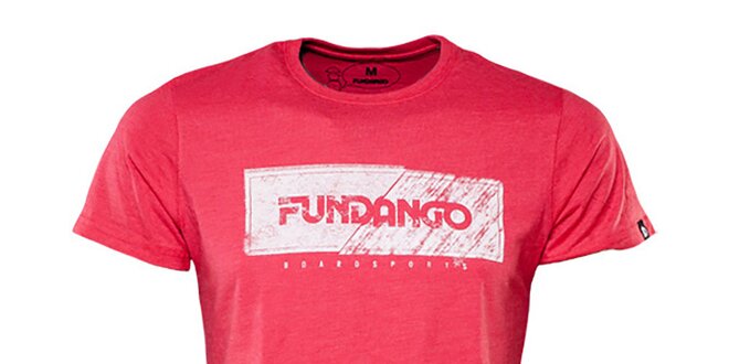 Pánské červené tričko s nápisem Fundango