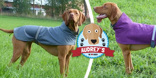 Výprodej softshellových pláštěnek Audrey's pro aktivní pejsky