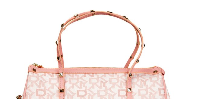 Dámská růžová kabelka s pyramidkami DKNY