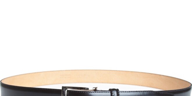 Pánský černý kožený pásek Calvin Klein