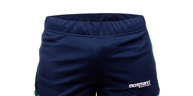 Modré běžecké šortky Mosmann Sport