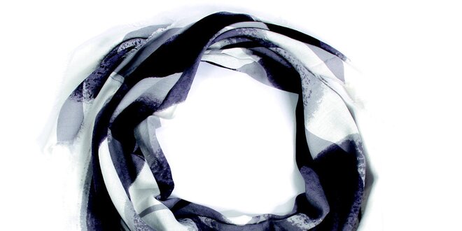 Dámský šedě vzorovaný šátek Fraas