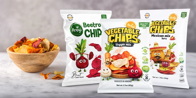 Sušené zeleninové chipsy plné vitamínov