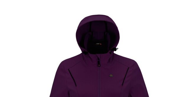 Dámská fialová softshellová bunda s kapucí Maier