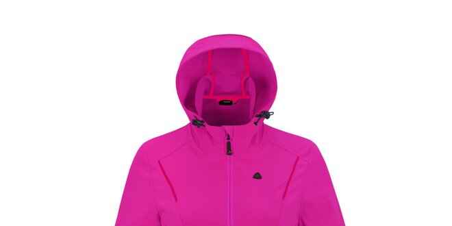 Dámská růžová softshellová bunda s kapucí Maier
