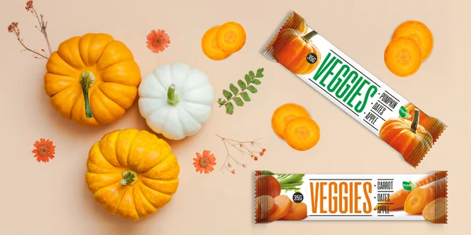 100% přírodní tyčinky Veggies: zdravá svačina i mls
