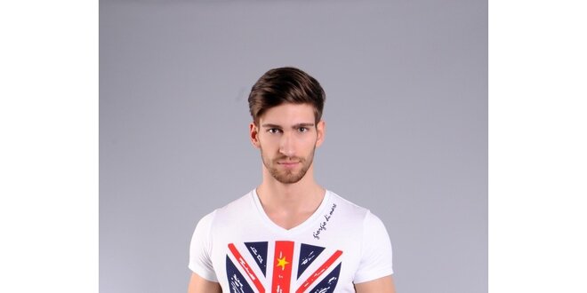 Pánská bílé tričko Giorgio di Mare s potiskem