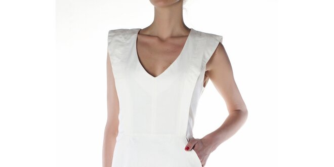 Dámské bílé pouzdrové šaty Gene