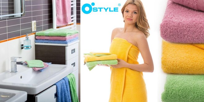 Bavlněná osuška nebo set ručníků O'Style