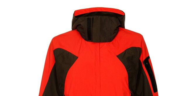 Dámská červeno-černá sportovní bunda Hannah s membránou