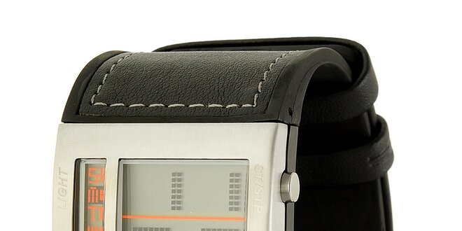 Pánské černé digitální hodinky RG512