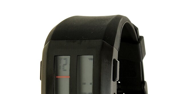 Unisexové černé digitální hodinky RG512