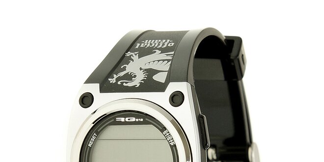 Unisexové černé digitální hodinky RG512