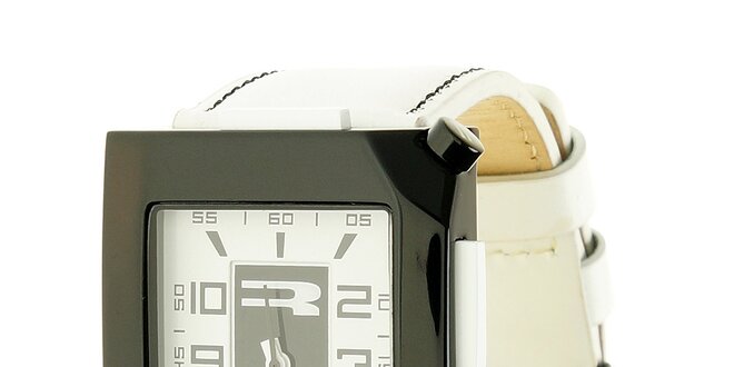 Unisexové černo-bílé analogové hodinky RG512
