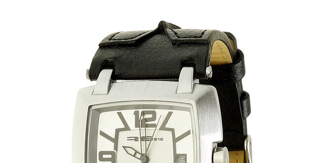 Unisexové černo-stříbrné analogové hodinky RG512