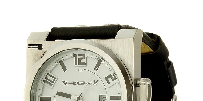 Unisexové retro černé analogové hodinky RG512