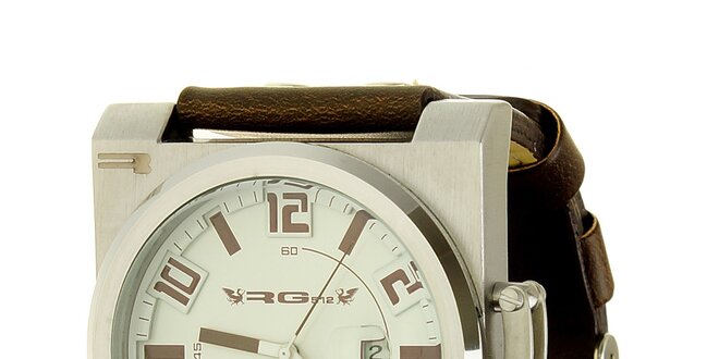 Unisexové retro hnědé analogové hodinky RG512