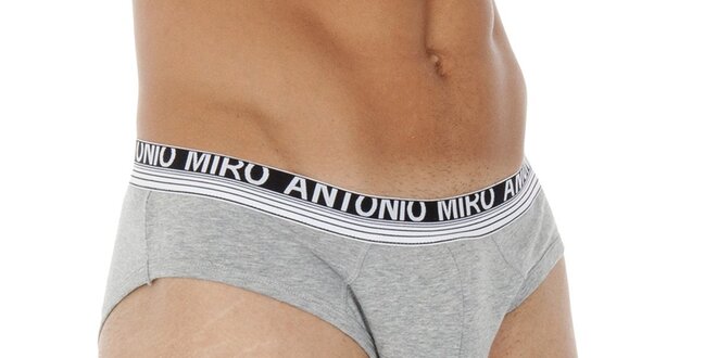 Pánské šedé slipy Antonio Miro