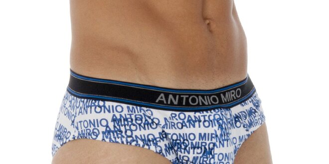 Pánské modro--bílé slipy Antonio Miro