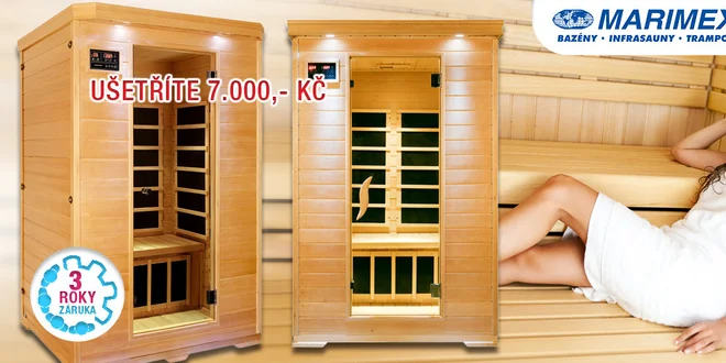 Domácí infrasauna Marimex pro 2 osoby