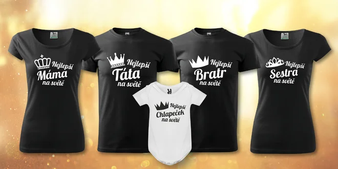 Bavlněná trička a body pro nejlepší členy rodiny