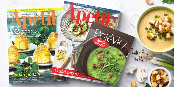 Roční předplatné Apetit + kuchařka Polévky