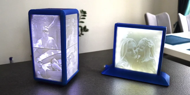 Originální svítící lampa z vlastních fotografií
