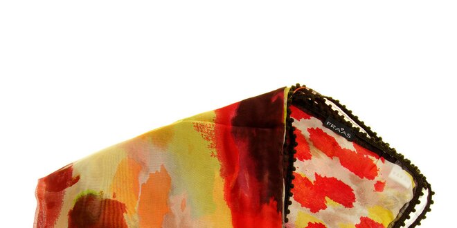 Dámský duhově barevný hedvábný šátek Fraas