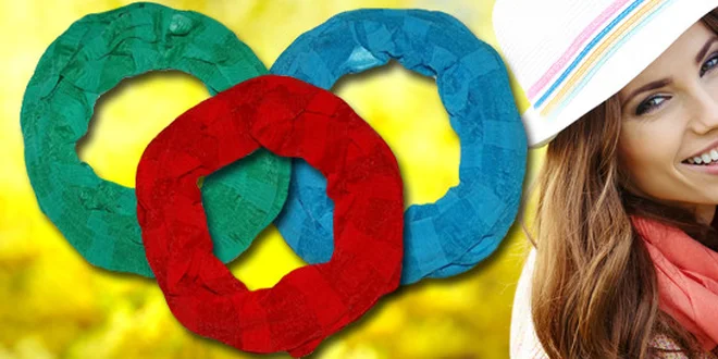 Okouzlující jarní tunelová šála