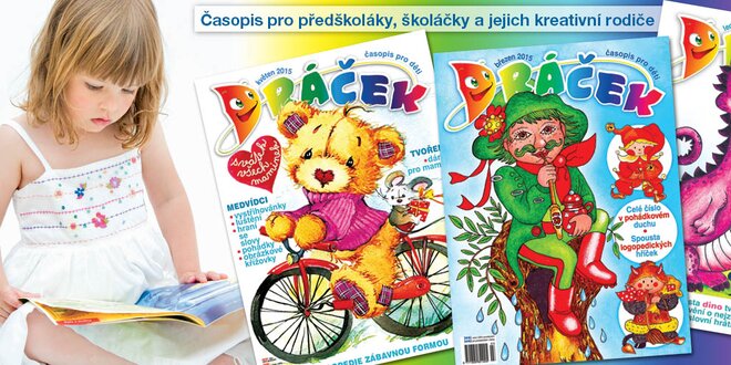 Půlroční předplatné dětského časopisu Dráček